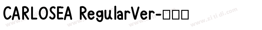 CARLOSEA RegularVer字体转换